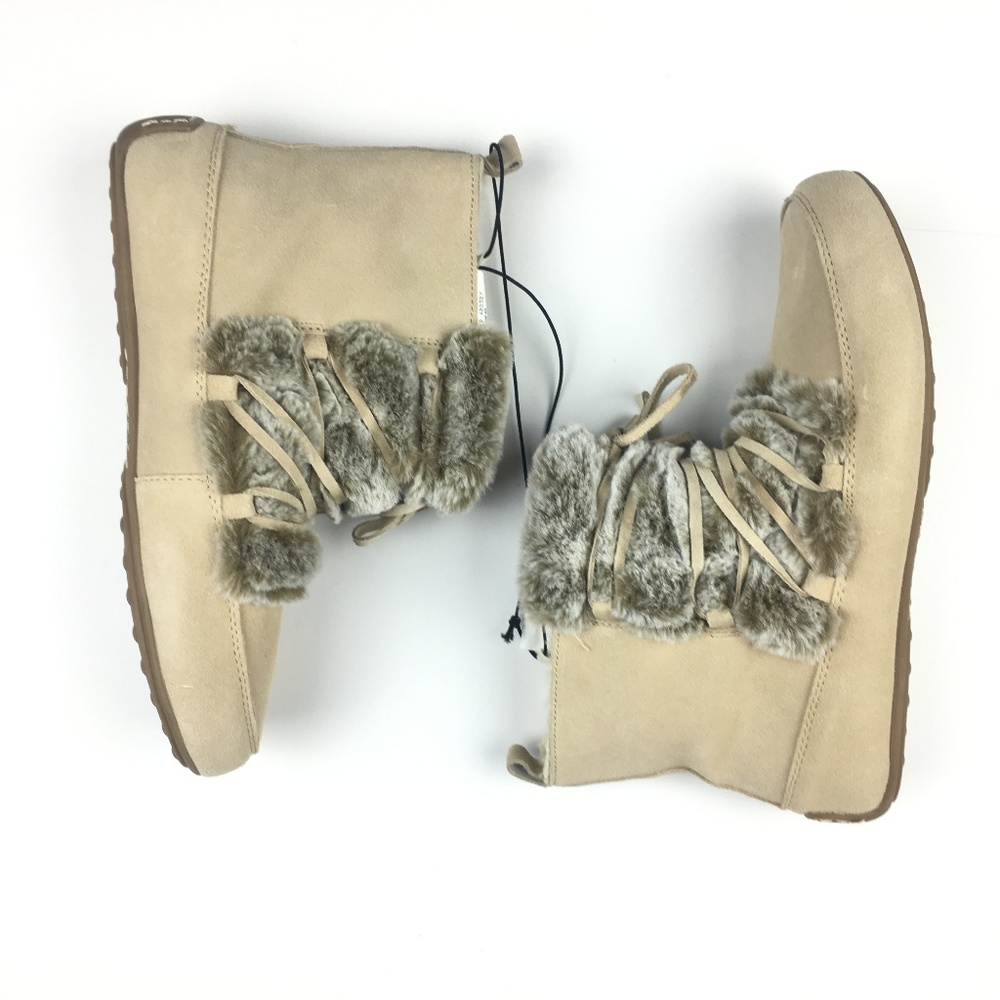 NEW Lucky Brand "Aresey" Faux Fur Boot Slipper